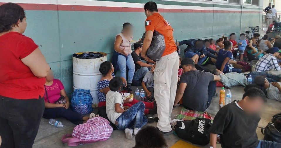 Authorities withhold 402 migrants who crossed Suchiate River