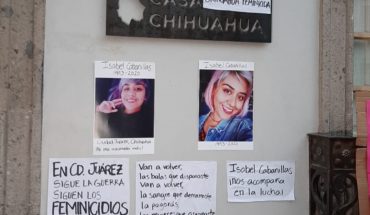 translated from Spanish: Feminists protest the murder of Isabel Cabanillas