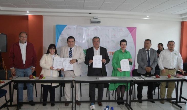 translated from Spanish: Government of Morelia and CECyTEM pact in support of higher middle education