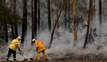 translated from Spanish: Teenue rain gives brief respite from fires in Australia