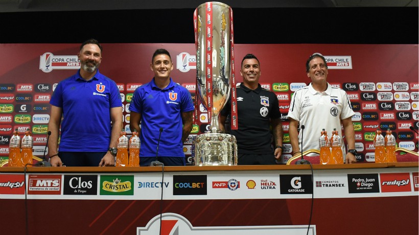 The captains and technicians of Colo Colo and the "U" met in the final final of Copa Chile