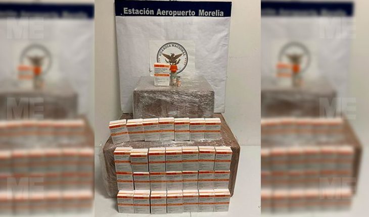 translated from Spanish: They secure ‘marijuana’ and medicine at Morelia International Airport