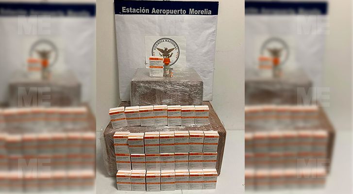 They secure 'marijuana' and medicine at Morelia International Airport