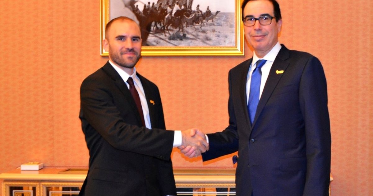 Martín Guzmán tuvo un "productivo encuentro" con el secretario del Tesoro de EEUU