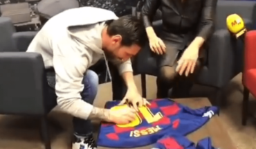 VIDEO: Messi dedica camiseta autografiada a Pablo Alborán