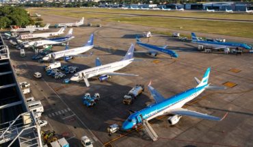 translated from Spanish: Aeroparque will return to and from Brazil, Paraguay, Chile, Bolivia and Peru