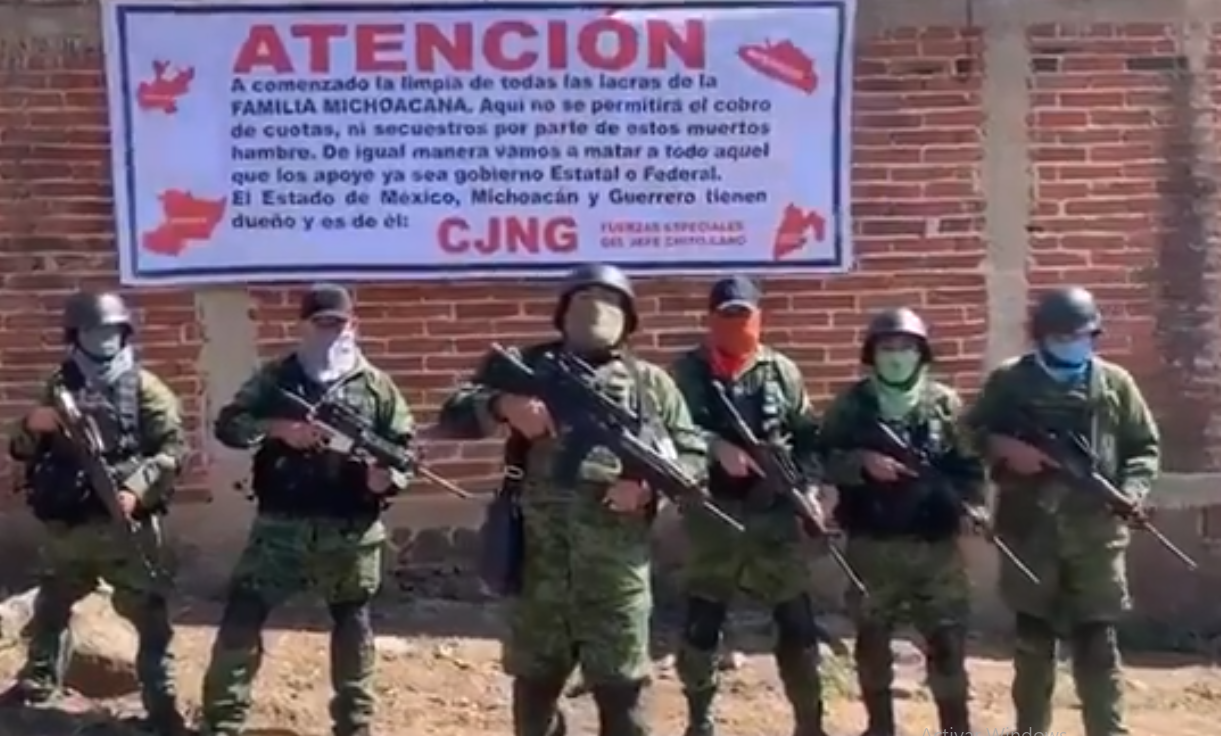 Alleged CJNG members arrive at CDMX and warn their rivals (Video)