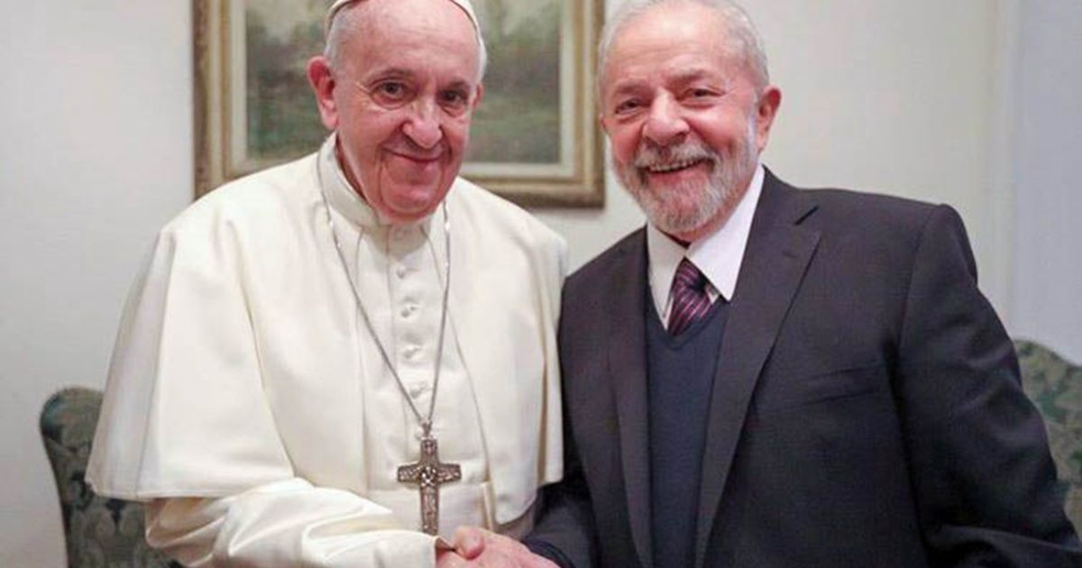 Lula and Pope Francis saw each other and talked about "a more just and fraternal world"