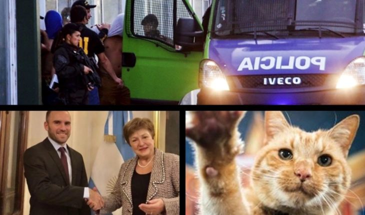 translated from Spanish: More audio from the rugbiers; how negotiations with the IMF continue; International Cat Day; another controversy at Barcelona and more…