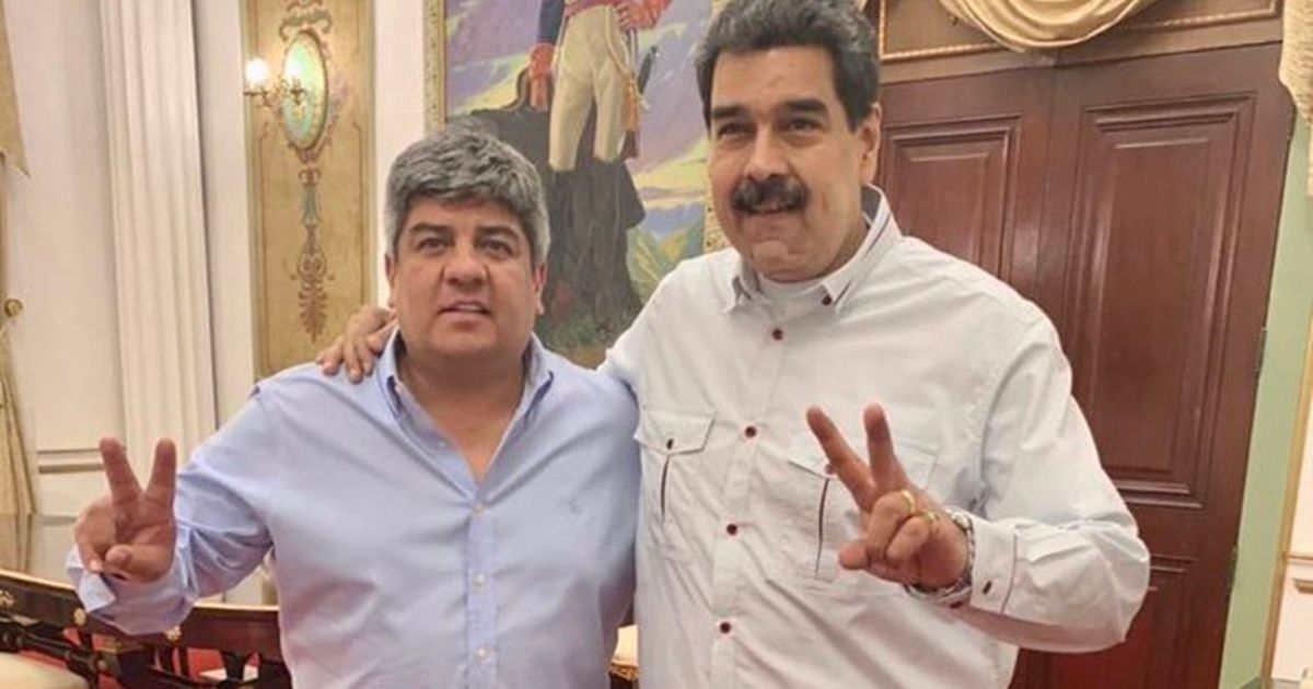 Pablo Moyano visited Nicolás Maduro: "we fight against Macri and defeat him"