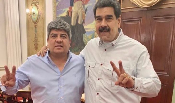 translated from Spanish: Pablo Moyano visited Nicolás Maduro: “we fight against Macri and defeat him”