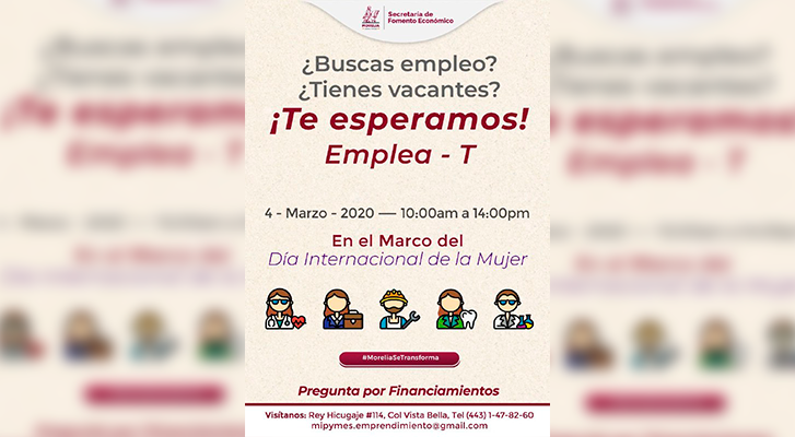 SEFECO reports that it will organize Employment Fair in its Morelia facilities