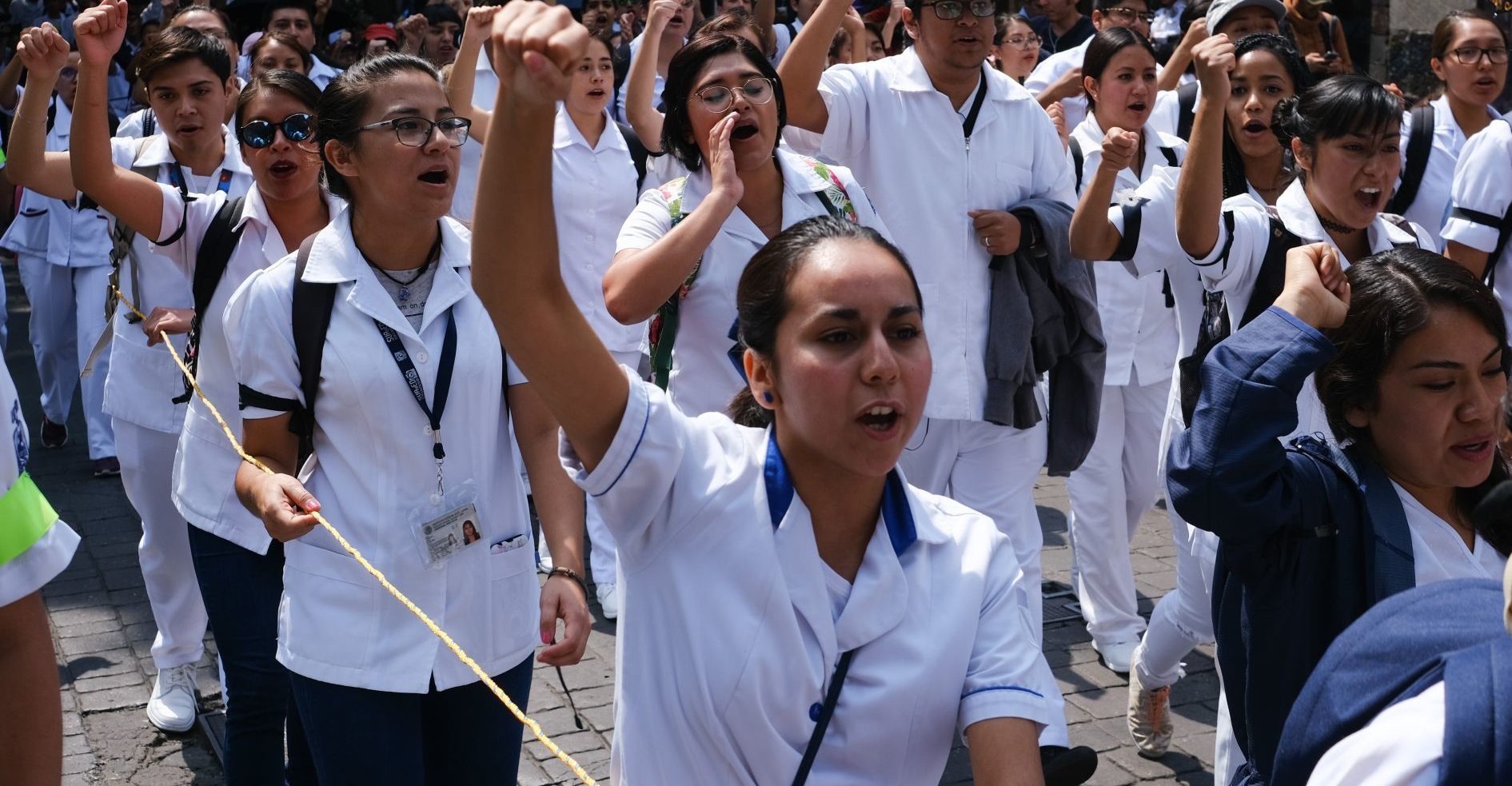 Students march in Puebla; demand justice for murder of comrades