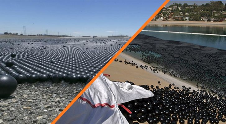 ¿Por qué almacenes de agua de California están cubiertos por millones de pelotitas negras? (Video)