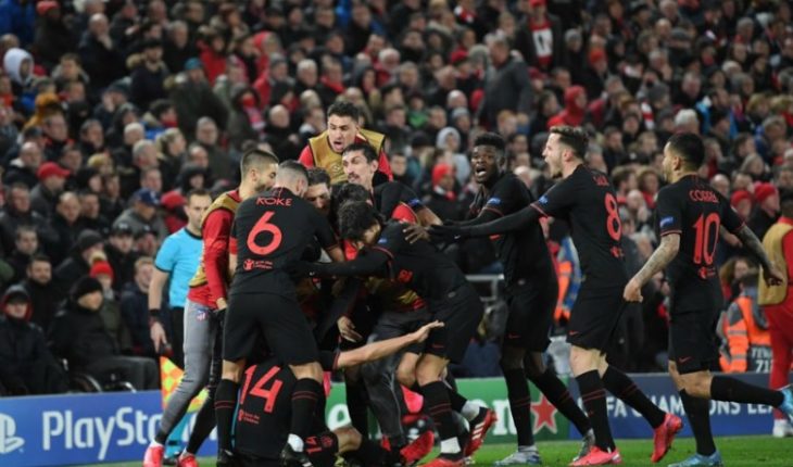 Atlético de Madrid avanzó a cuartos tras increíble remontada al Liverpool