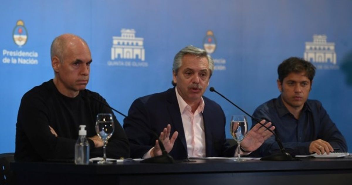 El presidente Alberto Fernández anunció la suspensión de clases y cierre de fronteras
