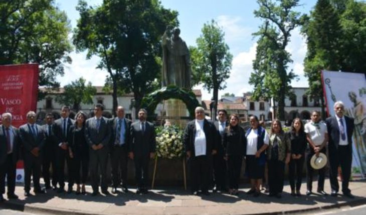 Memoria de Vasco de Quiroga es honrada por Pátzcuaro; hay avances para su beatificación: Arzobispo