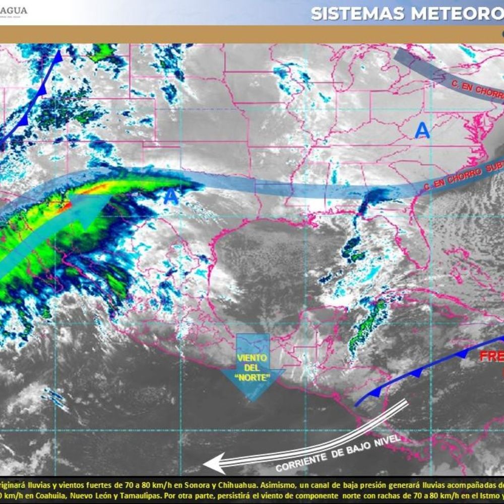 Pronóstico del clima de hoy: Frente frío 43 se extenderá por México