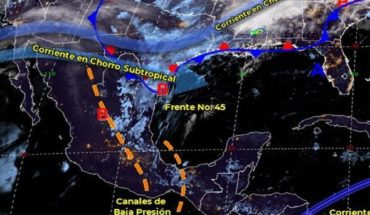 Pronóstico del clima de hoy: Frente frío 45 se disipará de México