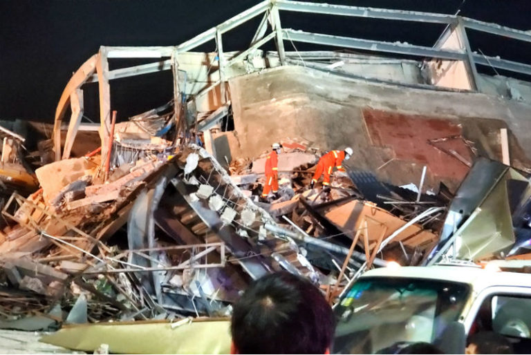 Se derrumba hotel con contagiados por Covid-19 en china; hay varias víctimas