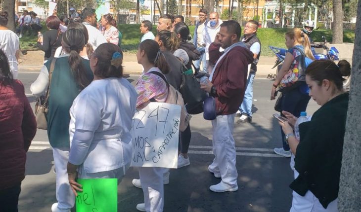 Trabajadores del Hospital #47 del IMSS protestan por falta de insumos 
