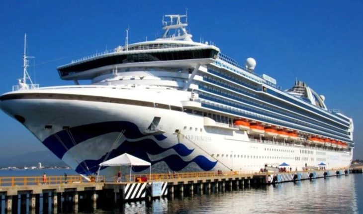 translated from Spanish: 21 cases of coronavirus on a cruise off the coast of California
