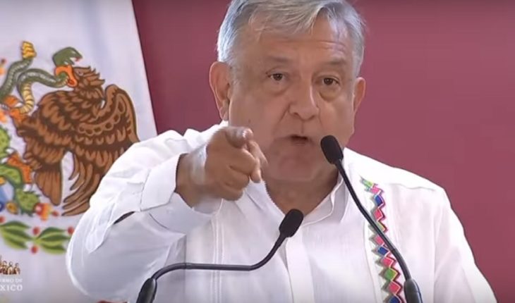 translated from Spanish: AMLO is looking out for speech in Tabasco for shouting against mayor
