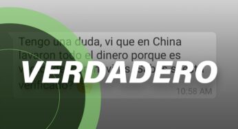 translated from Spanish: China is laundering money to prevent coronavirus infection