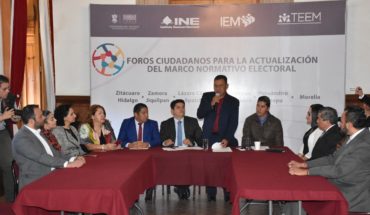 translated from Spanish: Citizen forums start to update Michoacán Electoral Code, in Uruapan