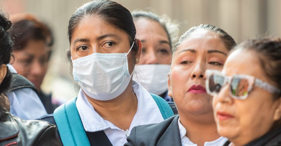IMSS staff protests inputs to serve COVID-19 in CDMX