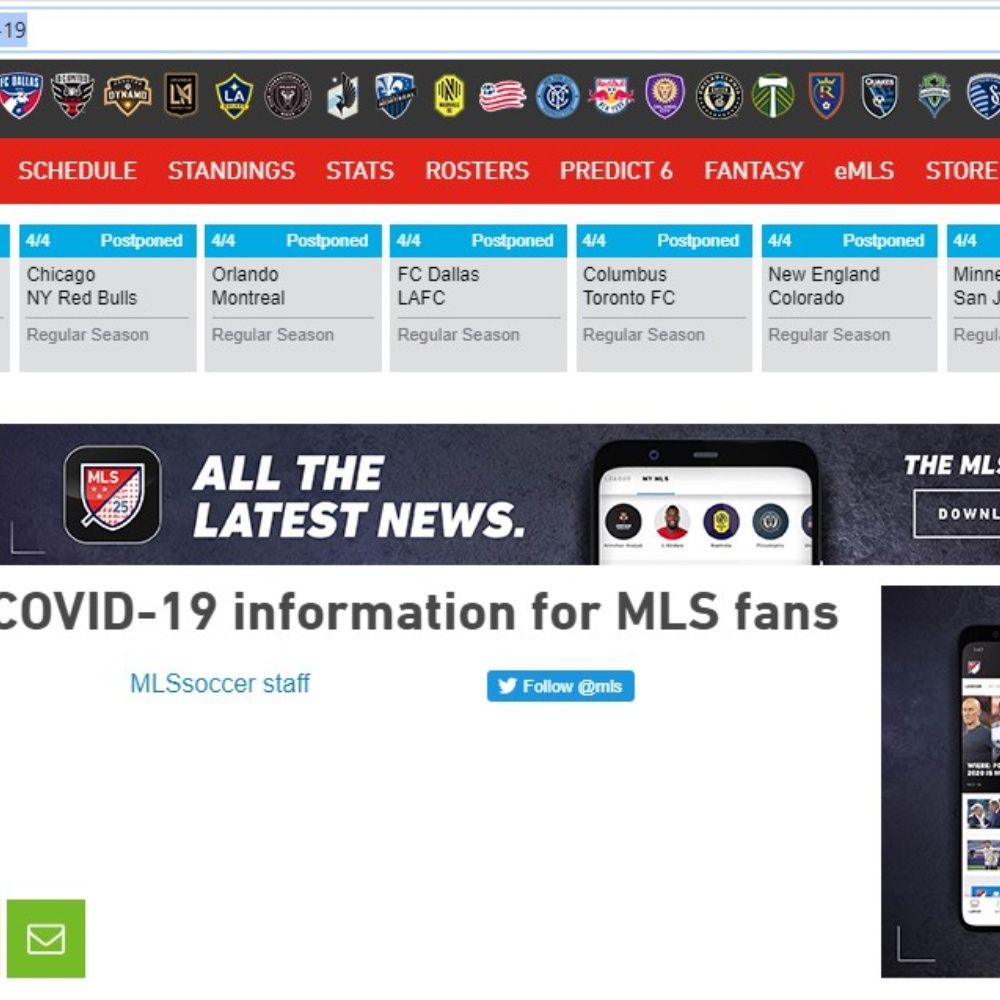 MLS launches covid-19 help platform