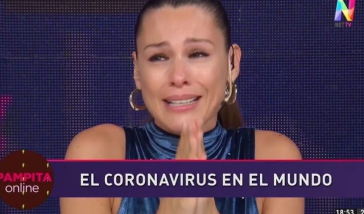 translated from Spanish: Pampita was distressed and frightened by the coronavirus