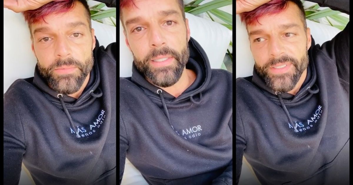 Strong message from Ricky Martin: "It looks like a sci-fi movie"