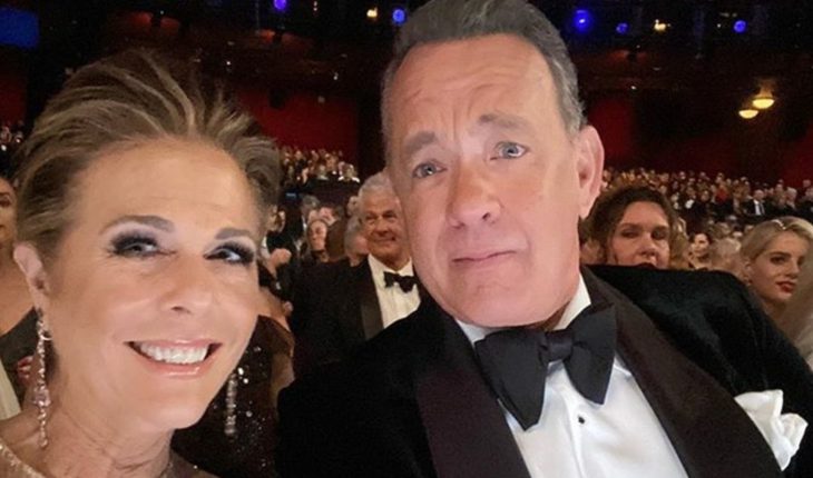 translated from Spanish: That’s what Tom Hanks and Rita Wilson look like: with coronavirus and isolated
