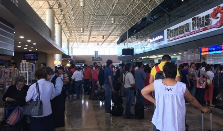 translated from Spanish: They will install sanitary filters in Central Bus and Morelia Airport