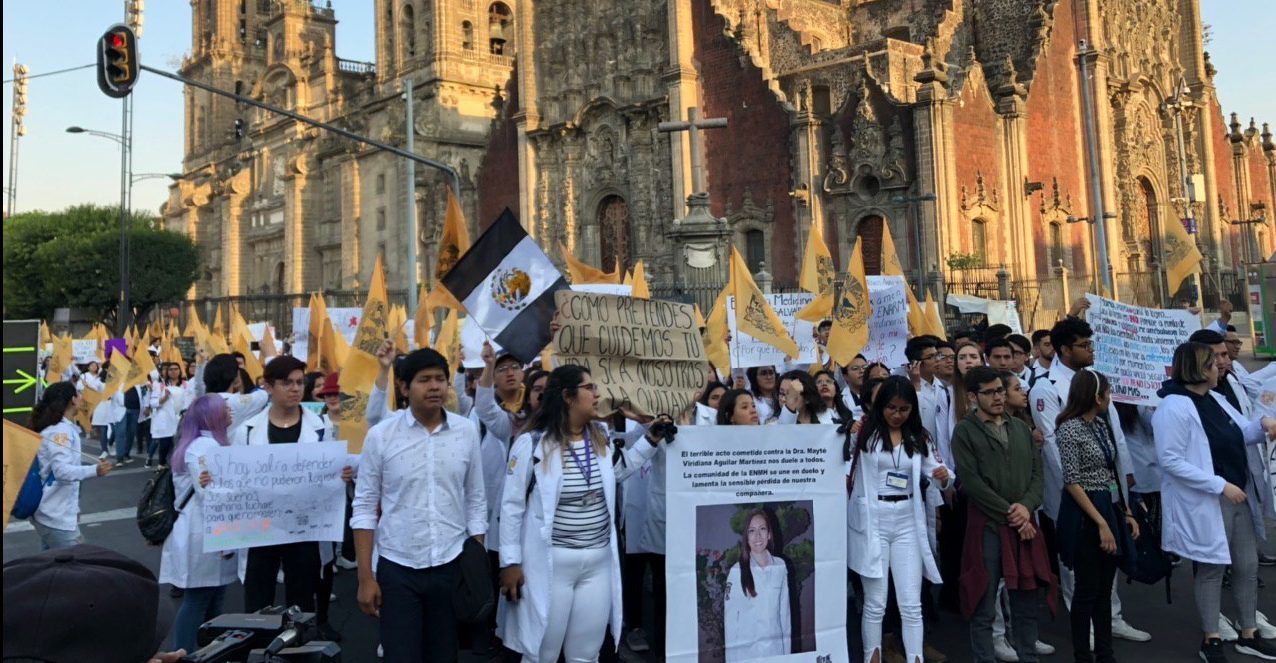 UNAM, IPN and BUAP students demand justice from AMLO for murder of peers
