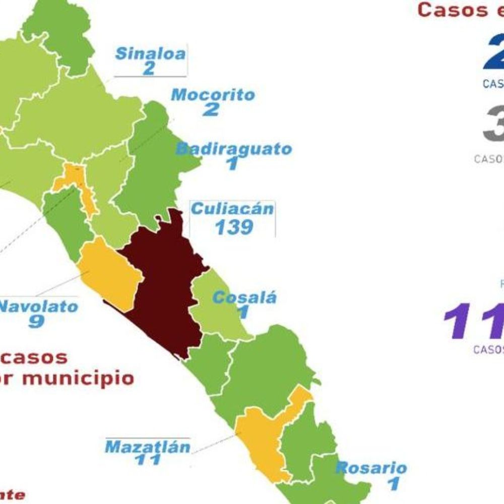 Coronavirus Sinaloa 12 de abril: 26 decesos y 186 casos activos 
