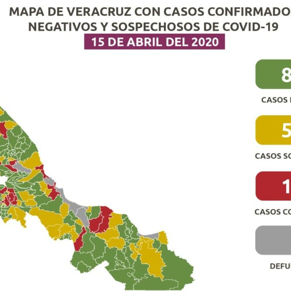 Coronavirus Veracruz: 6 muertes y 106 casos confirmados