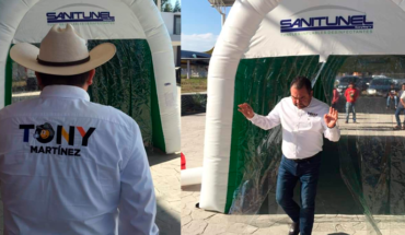 Diputado de Michoacán coloca túneles sanitizantes; estos no son aprobados por la Secretaria de Salud