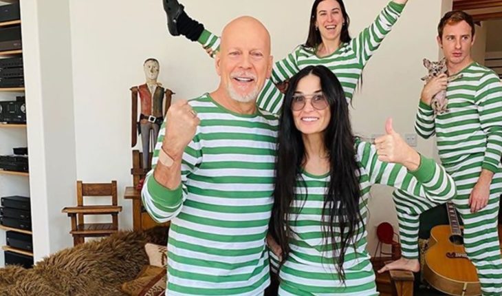 En familia: Demi Moore y Bruce Willis disfrutan la cuarentena con sus hijas
