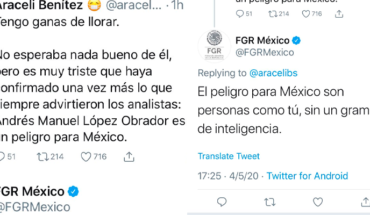 FGR contesta a usuaria por criticar a AMLO “El peligro para México son personas como tú”