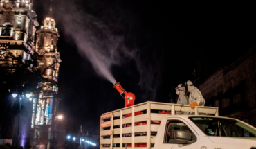 Gobierno de Morelia inicia con sanitizaciones durante la noche