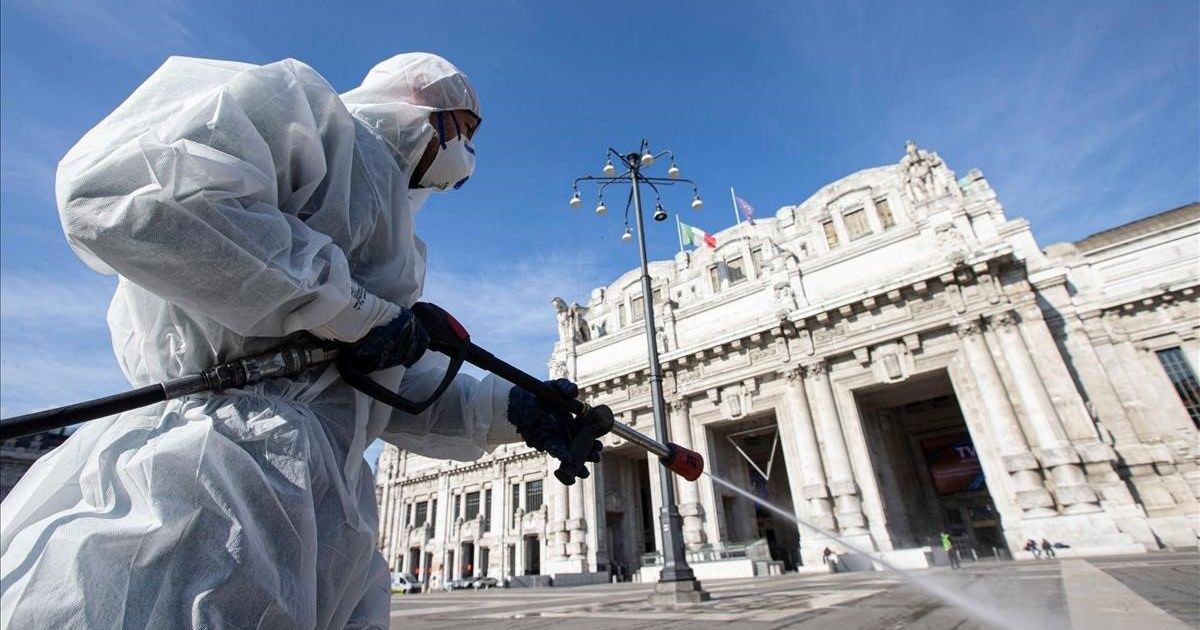 Italia registró 525 muertos por coronavirus, la cifra más baja en dos semanas