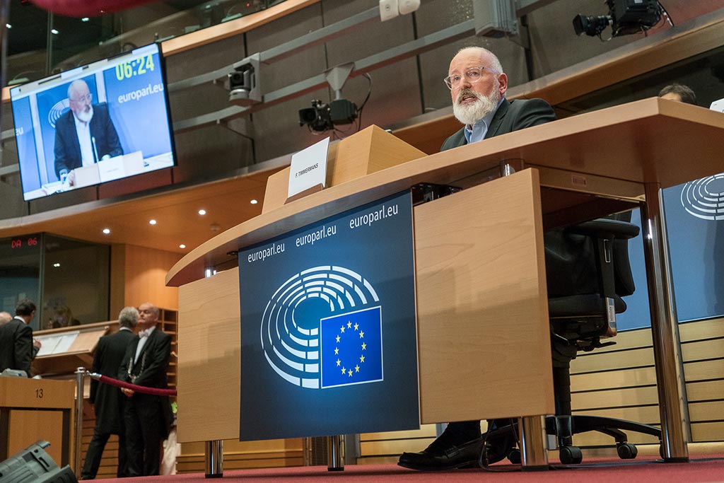 Audiencia de Frans Timmermans (Países Bajos), vicepresidente ejecutivo designado-Pacto Verde Europeo, ante el Parlamento Europeo en 2019. Foto: © European Union 2019 – Source: EP (CC-BY-4.0)