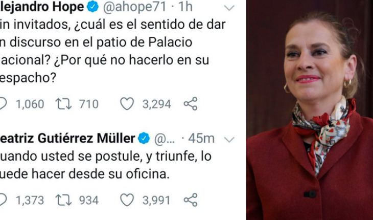 Se vuelve tendencia en redes Beatriz Gutiérrez Müller esposa de AMLO por respuesta en twitter