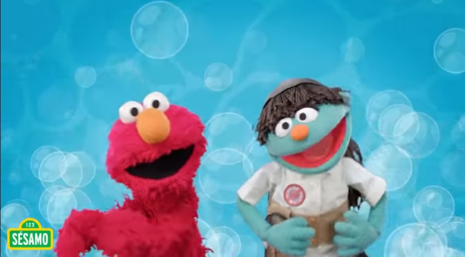 Elmo and his Sesame Street friends give children advice on COVID-19