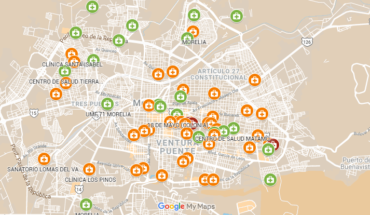 translated from Spanish: Morelia City Council launches interactive map for detection of hospitals and health centers