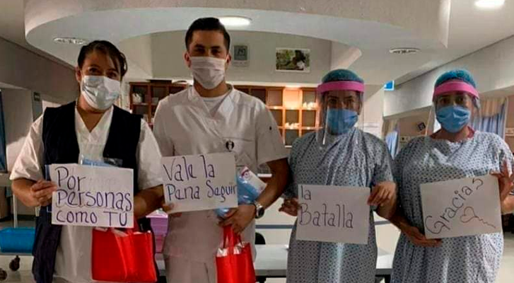 Morelianos seek to shield health personnel and coronavirus policemen