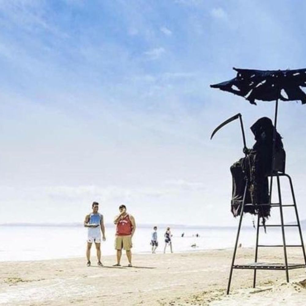 On May 1, death will come to Florida's beaches, to scare the walkers