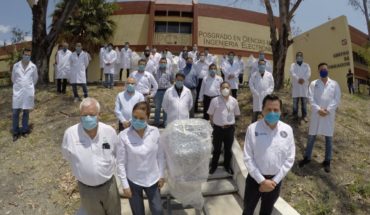 translated from Spanish: Reports that TECNM and Campus Morelia delivered lung respirators